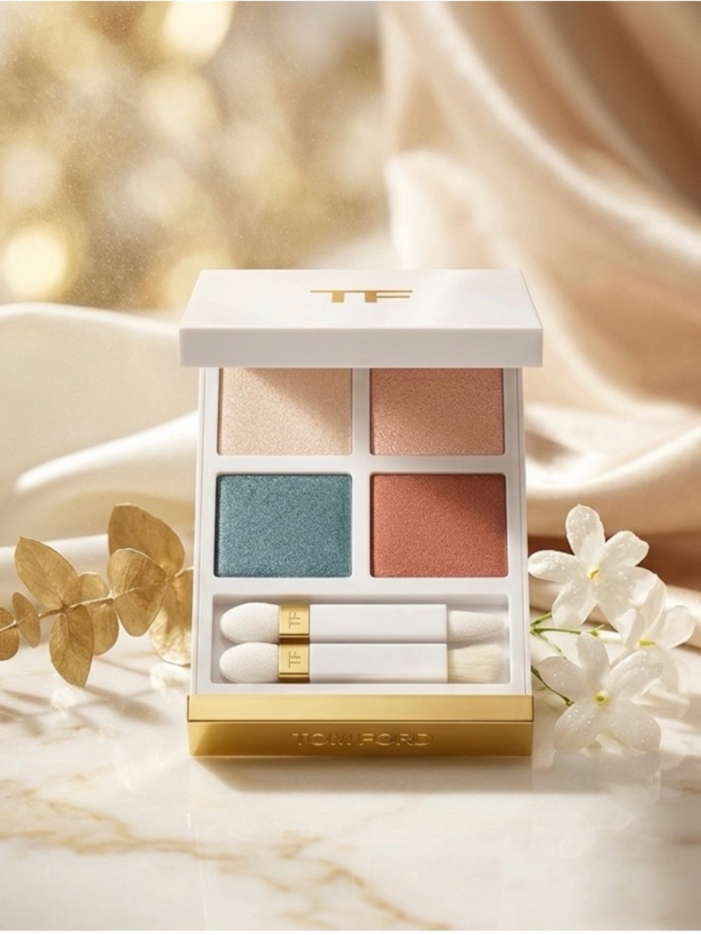 Tom Ford Eyeshadow Quad — 01 Emerald Dusk. Limited edition. New
